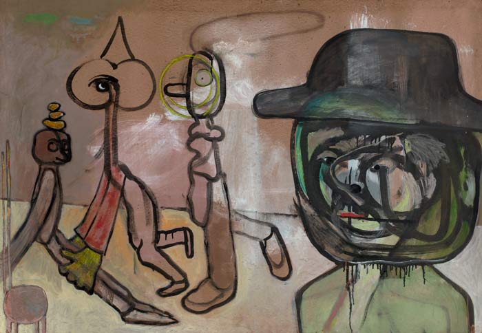 Painting: 'Falling Out of Line'